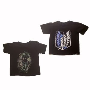 TeePublic Anime Tee Bundle - 2T - Black Anime Graphic TeeGood Condition